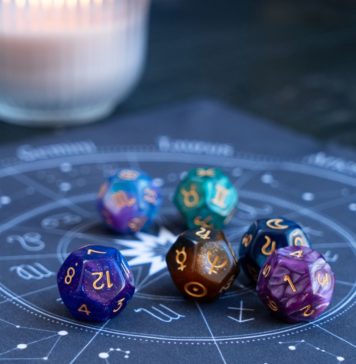 Средневековая таблица для гадания